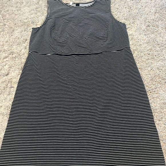 Talbots Black and White Striped Midi Dress - Picture 3 of 7